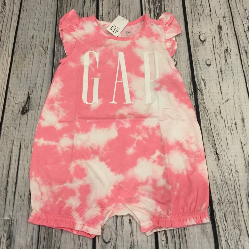 Gap Girls 0 3 6 12 18 24 Month Pink Shorts Romper